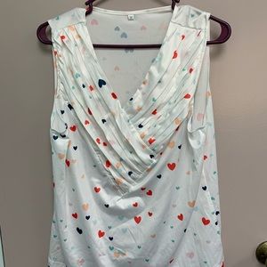 Dressy sleeveless top